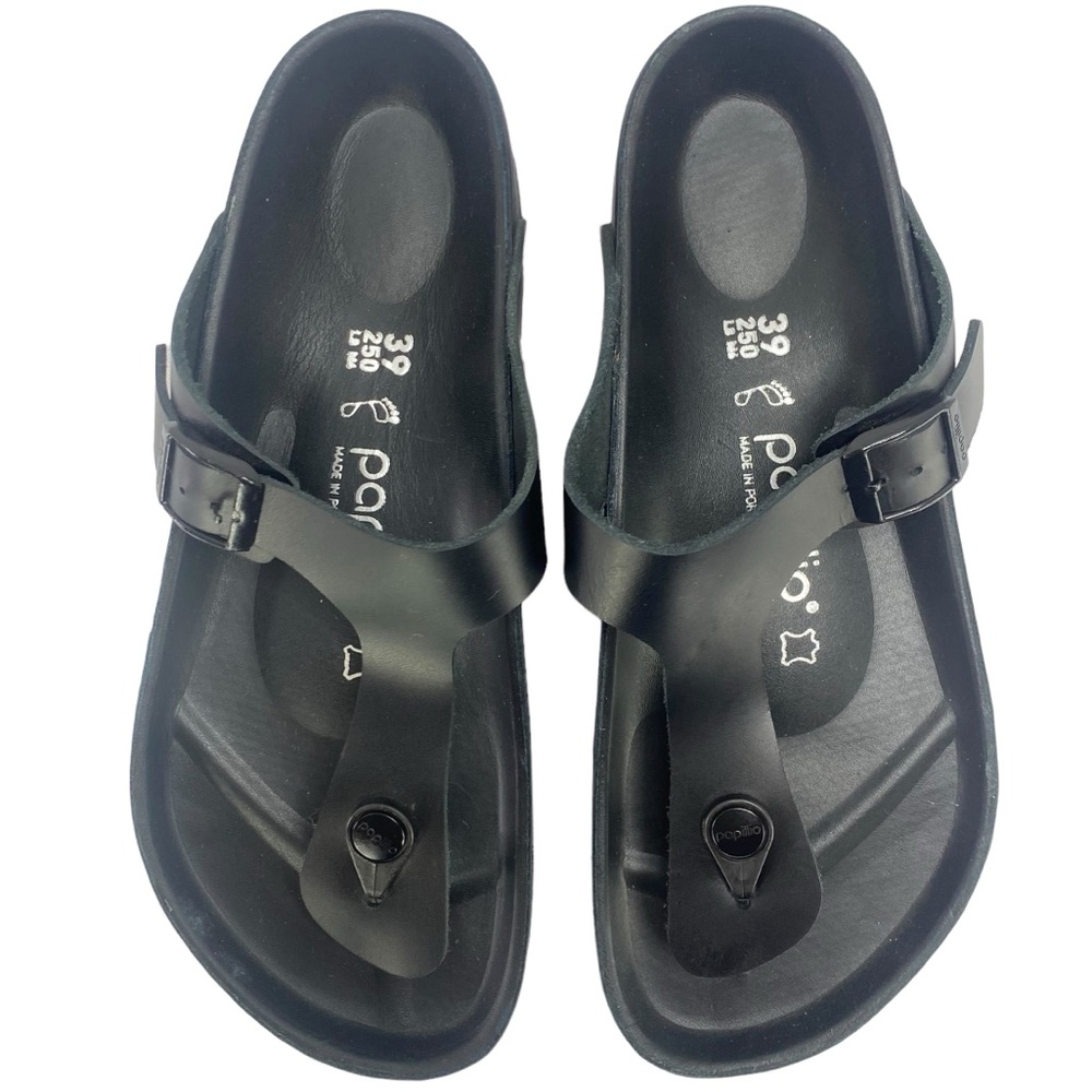 Birkenstock Black Women's Platform Toe-Post Sandals - Picture 4 of 16